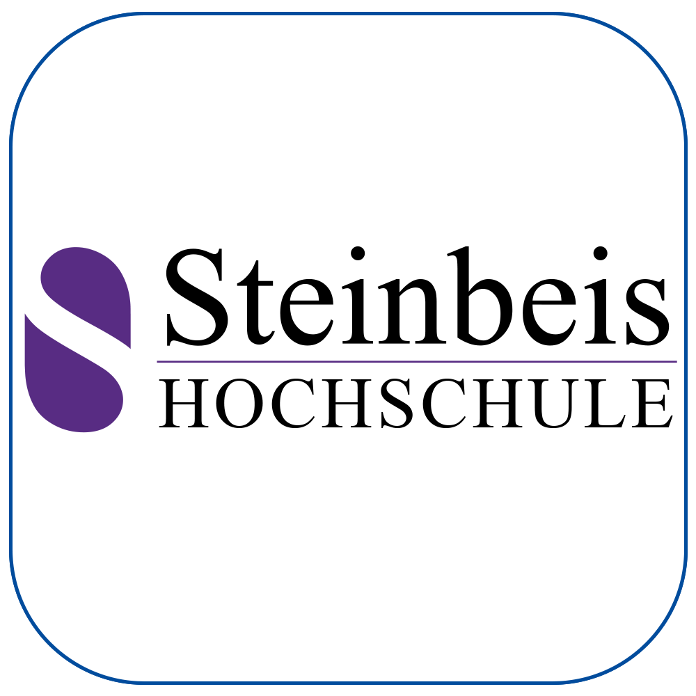 Logo der Steinbeis Hochschule – violettes S-Symbol und schwarzer Schriftzug auf weißem Hintergrund
