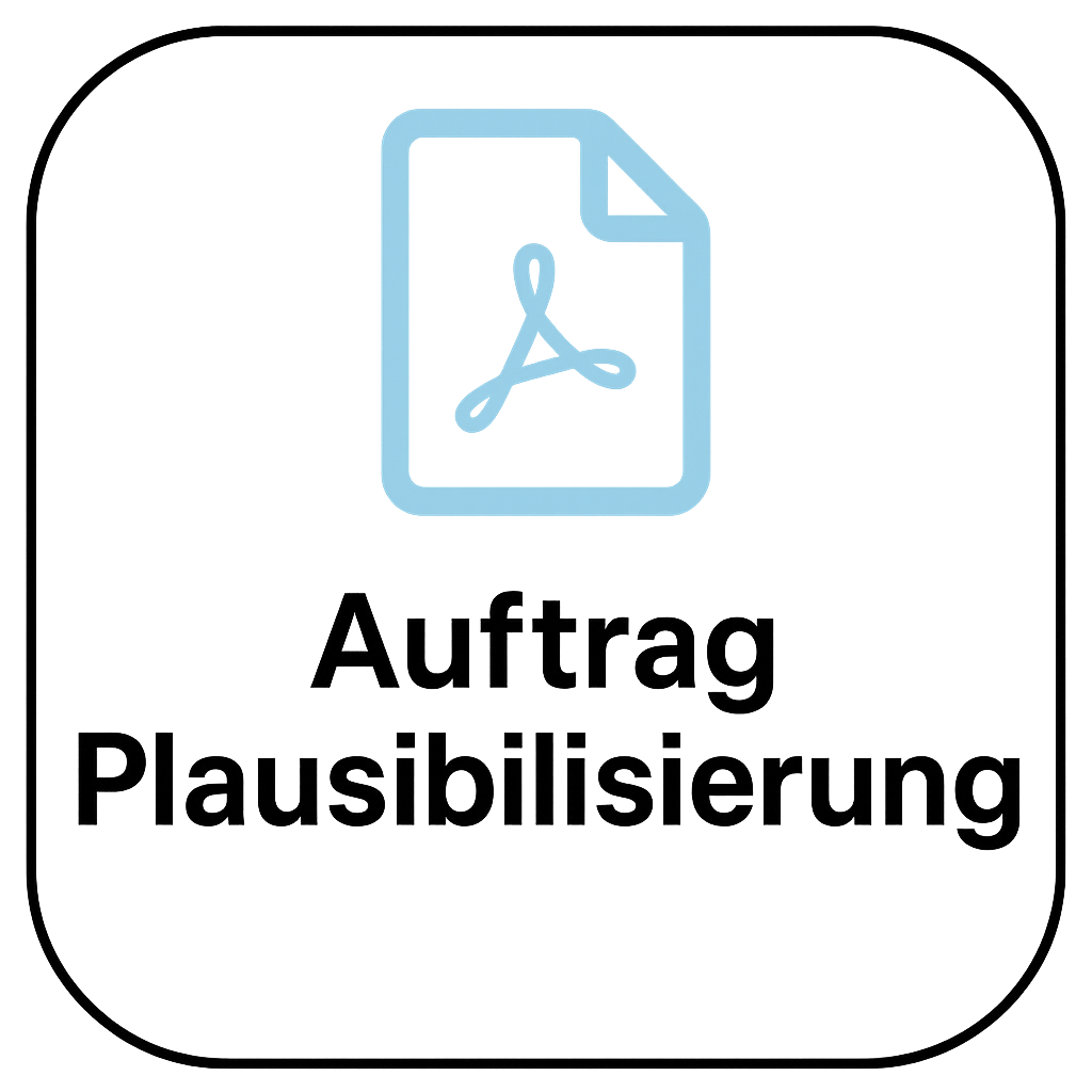 PDF-Download: Auftrag zur Plausibilisierung eines Gutachtens als PDF öffnen bzw. herunterladen